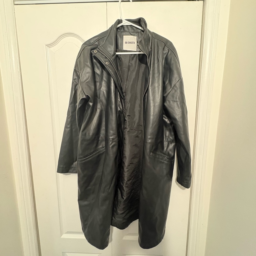 BB Dakota Black Faux Leather Jacket